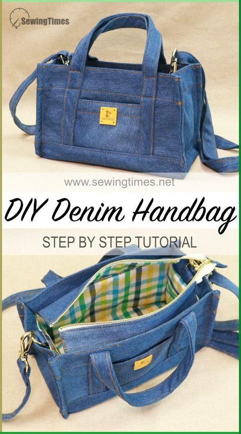 Denim Bags From Jeans Patterns, Denim Purse Outfit, Style Sambas, How To Make Bags, Sambas Outfits, Jeans Bags Ideas, Making Handbags, Bag Making Patterns, Återvinna Jeans