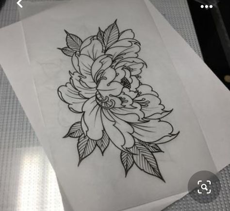 Black And Grey Peony Tattoo, Black And Grey Floral Tattoo, Japanese Peony Tattoo, Tattoo Peony, Peony Drawing, Japanese Flower Tattoo, Traditional Tattoo Flowers, Tattoos Black, Flower Tattoo Shoulder