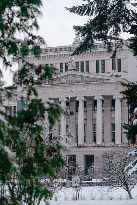 Latvian National Opera and Ballet is the only opera house in Latvia which exemplifies impeccable 19th century neoclassical architecture. Oh, and the operas and ballets aren't bad, either. Save this pin for your next trip to Riga! 📍: Latvian National Opera and Ballet 📷: @grundsteins Classical Opera, Opera Music, Ballet Performances, Home View, See World, Chief Architect, Neoclassical Architecture, Opera Singers, Concert Hall