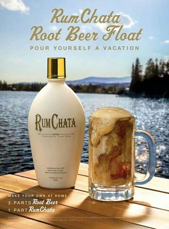 Alcoholic Root Beer Float, Root Beer Floats Party, Root Beer Float Popsicles, Rumchata Drinks, Root Beer Float Bar, Root Beer Float Recipe, Root Beer Candy, Rumchata Recipes, Rum Chata