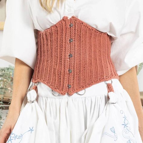 Free Crochet Corset Pattern Crocheted Corset Free Pattern, Crochet Corset Pattern, Crochet Corset Top Pattern Free, Crochet Corset Pattern Free, Crochet Corset Belt Pattern, Knit Corset Pattern, Corset Belt Pattern, Underbust Crochet Corset Pattern, Crochet Clothes Corset