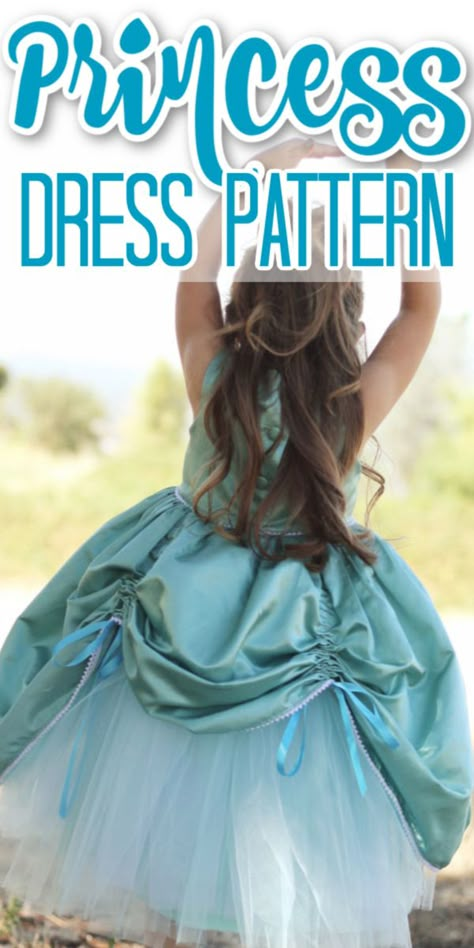 Free Princess Dress Patterns For Kids, Princess Dress Patterns Kids Free, Princess Dress Patterns Kids, Princess Dress Kids Pattern, Medieval Princess Costume Diy, Easy Princess Dress Diy, Free Princess Dress Pattern, Diy Princess Dress Woman, Princess Dress Sewing Pattern Free