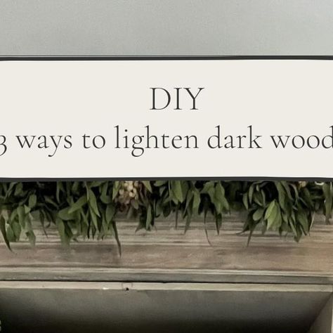 Abi Hugo | Interior Styling, Upcycling Inspiration & DIY Tips on Instagram: "How to lighten dark mahogany or teak wood. 🖤 My heart always used sink a little when ever I sand back the varnish or paint and I find a dark wood underneath. So I have tried and tested several ways to lighten wood to give it that gorgeous weathered oak look. To save my self writing this 3x you always need to sand the item first. 1. Wood Bleach - I use A & B wood bleach solution you literally paint on the first le Dark Wood Headboard, Stained Wood Beams, Wood Refinishing, Dark Trim, Dark Wood Furniture, Dark Mahogany, Dark Wood Stain, Wood Headboard, Wood Beams