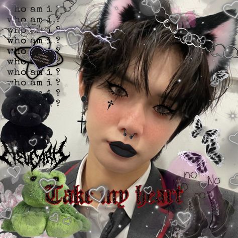 YEONJUN but really emo Txt Halloween Matching Icons, Yeonjun Meme Funny, Txt Emo Icons, Yeonjun Cursed, Beomgyu Emo Icon, Emo Txt, Emo Beomgyu, Yeonjun Funny, Pretty Fairies