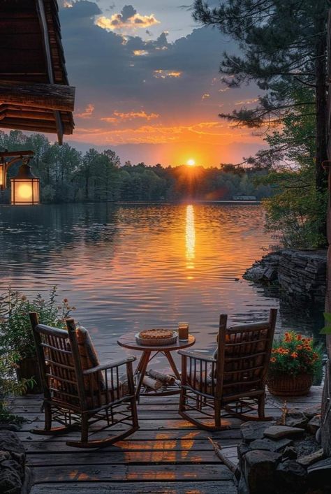 Cabin Life, Green Nature, Sunset Views, Lake Life, Scenery Wallpaper, Beautiful Sunset, Beautiful Views, Happy Places, Beautiful Landscapes