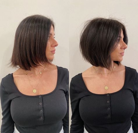 Kort Bob, Max Volume, Stacked Bob Haircut, Stacked Bob, Chin Length Hair, Bob Haircut For Fine Hair, Best Haircuts, Bob Hairstyles For Fine Hair, Bob Haircuts For Women