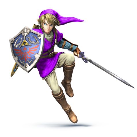 purple link | SSB4 Purple Link by skilarbabcock on deviantART Ganondorf Twilight Princess, Smash Bros Wii, Green Video, Legend Of Zelda Characters, Super Smash Bros Brawl, The Wind Waker, Nathan Drake, Link Art, Japanese Games