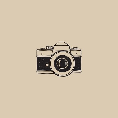 Aesthetic Camera Drawing, Easy Vintage Drawings, Vintage Drawing Ideas Easy, Vintage Easy Drawing, Cute Camera Drawing, Digital Camera Drawing, Camera Illustration Design, Camera Aesthetic Wallpaper, Drawing Of Camera