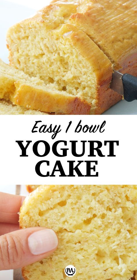 This moist yogurt cake with hints of lemon and fruity jam tastes delicious and it's super easy to make. Plus, it's loaded with yogurt and it's low sugar. #yogurtrecipes #cakerecipes #healthycakerecipes #lowsugardesserts #loafcakerecipes #easydesserts #poundcake #poundcakerecipesmoist Low Sodium Cake Recipes, Low Sodium Cake, Yogurt Dessert Recipes, Yogurt Bread, Low Sugar Desserts, Yogurt Dessert, Yoghurt Cake, Breakfast Meals, Healthy Cake Recipes