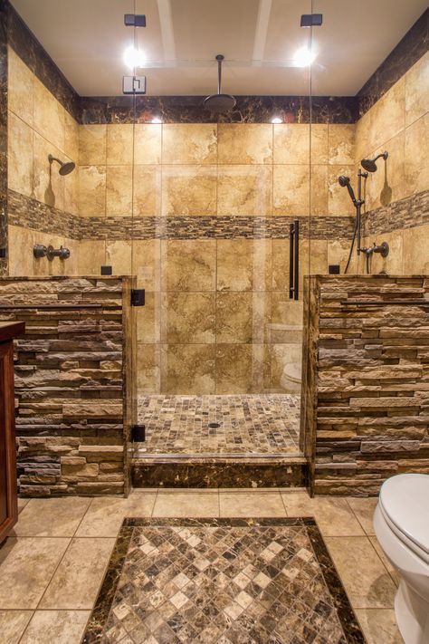 Dream Shower, Rustic Bathroom Designs, Luxury Tile, Master Shower, Bad Inspiration, Rustic Bathrooms, Shower Tile Designs, Bathroom Remodel Shower, Dream Bathrooms