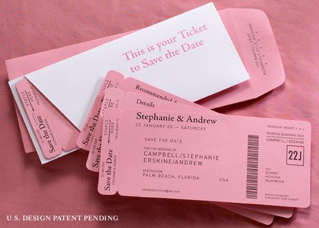 Photo PLANE TICKET Wedding Planner Card, Pink Tickets, Ticket Design, 카드 디자인, Wedding Invitations Diy, Diy Invitations, Invitation Ideas, Packaging Ideas, Trendy Wedding