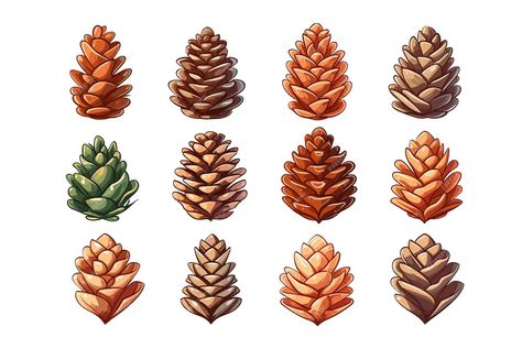 Premium Vector | Pine cone vector set collection graphic clipart design flat vector illustration isolated on white background Pine Illustration, Pine Cone Coloring Page, Pinecone Illustration, Pine Cone Sketch, Pinecone Illustration Simple, Pine Cone Illustration, Pine Cone Drawing, Pine Tree Vector Illustration, Dry Tree