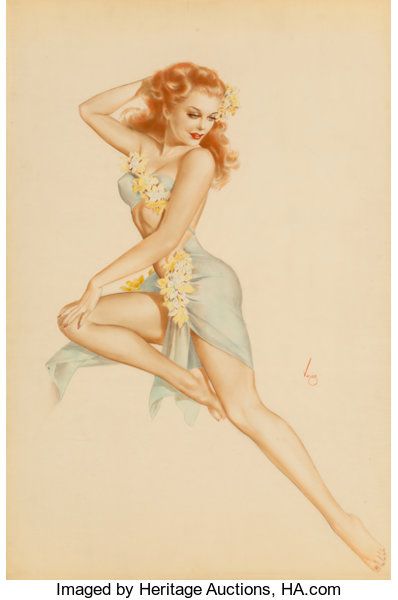 Olive Thomas, Hawaiian Costume, Vargas Girls, Pin Up Illustration, Gil Elvgren, Calendar Girls, Vintage Pin Up, Pin Up Art, Vintage Pinup