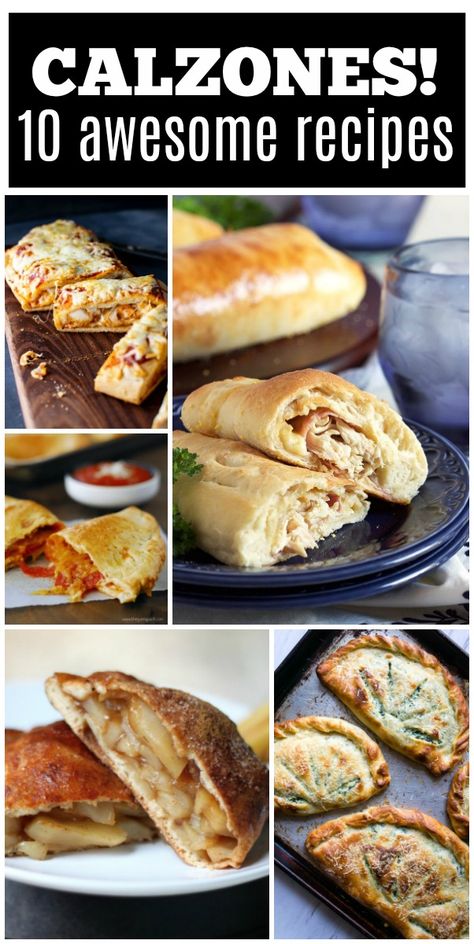 Calzone Recipes, Calzone Recipe Easy, Classic Meals, Italian Recipes Appetizers, Calzone Recipe, Chicken Cordon, Cooking Recipes Healthy, Best Italian Recipes, Pizza Recipes Homemade