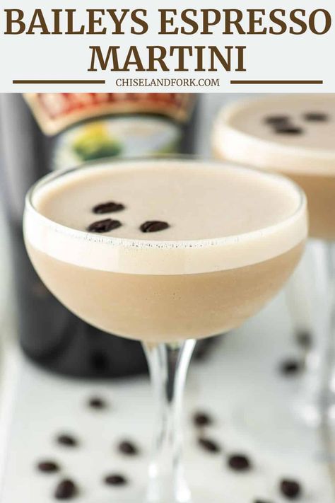 Baileys Espresso, What Is Simple Syrup, Baileys Martini, Baileys Irish Cream Coffee, Caramel Martini, Irish Cream Coffee, Espresso Martini Recipe, Kahlua Coffee Liqueur, Chocolate Martini