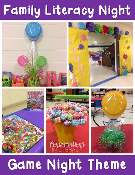 Literacy Night Decorations, Family Night Activities School, Math And Reading Night Ideas, Make And Take Reading Activities, Family Involvement Activities Schools, Literacy Night Photo Booth, Title 1 Parent Night Ideas, Parent Night Ideas, Reading Night Themes