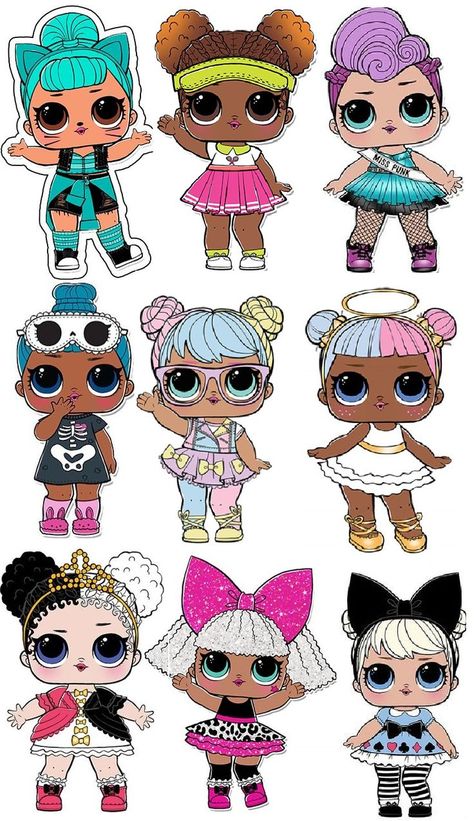 Lol Surprise Dolls Party Ideas, Lol Doll Cake, Suprise Birthday, Girly Birthday Party, Birthday Cake Topper Printable, Doll Party, Doll Cake, Birthday Surprise Party, Edible Images