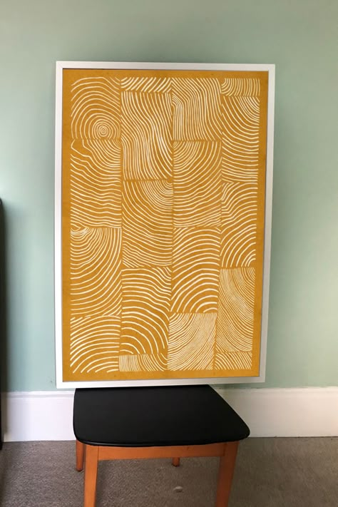 Bohemian Abstract Art, Abstract Art Interior Design, Warm Wall Art, Yellow Painting Abstract, Colorblock Art, Abstract Painting Pattern, Abstract Art Yellow, Yellow Canvas Art, Bohemian Prints