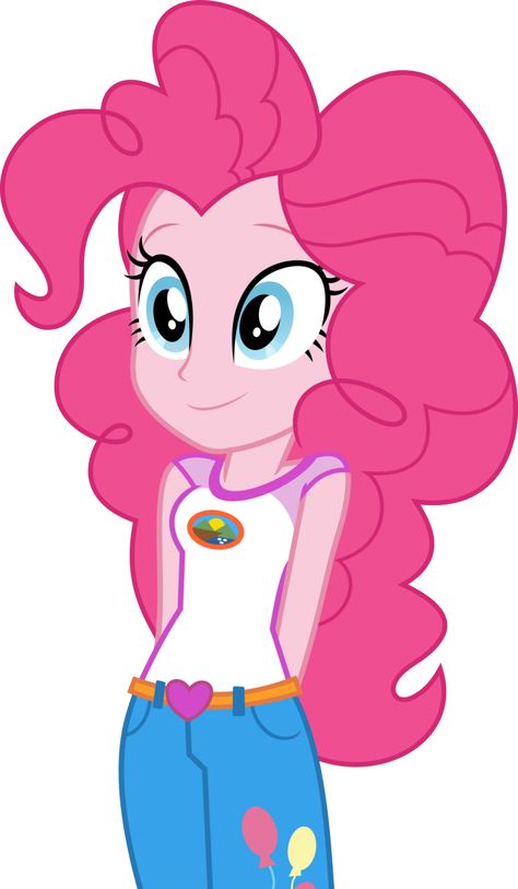 Pinkie Pie Hair, Pinkie Pie Human, Pink Pie, Girl Pony, Cute Suitcases, My Little Pony Poster, Pie Safe, My Little Pony Comic, Happy Cartoon