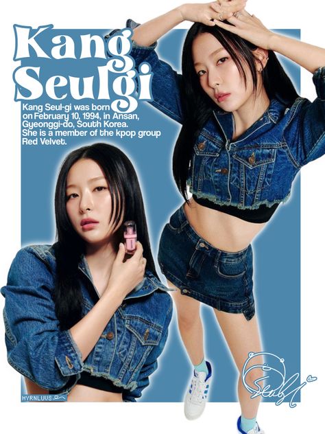 🚨Personal use only, do not repost Kang Seulgi redvelvet #kpop #poster #desing #seulgi #redvelvet Collage Poster Design Layout, Blue Magazine Cover, Kpop Magazine Cover, Fashion Poster Design Graphics, Seulgi Poster, Kpop Poster Design, Magazine Poses, Magazine Cover Ideas, Fashion Magazine Layout