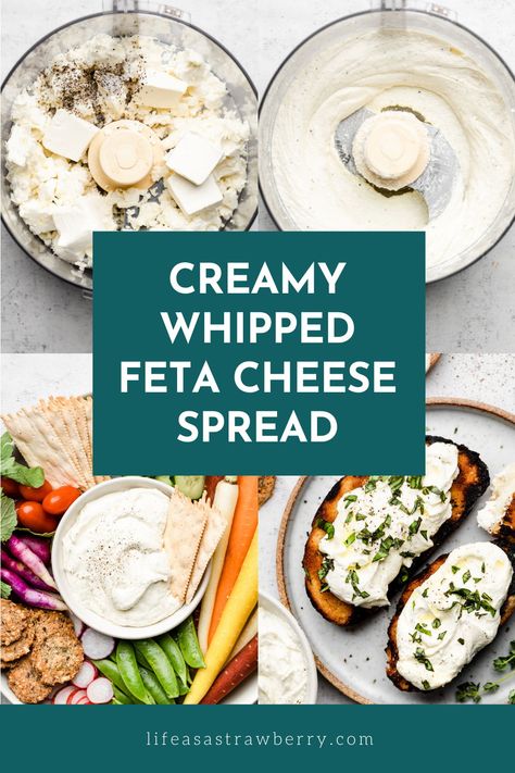 Whipped Feta Sauce, Easy Whipped Feta, Whipped Feta Dip With Cream Cheese, Whipped Feta Veggie Dip, Creamy Whipped Feta Dip, Feta Spread, Feta Cheese Recipes, Feta Dip, Homemade Sauce Recipes