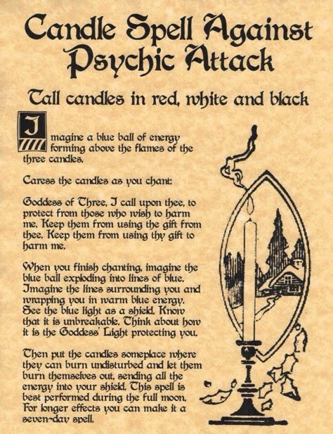 Candle spell against psychic attacks Witchcraft Spells For Beginners, Witch Spells, Spells For Beginners, Magic Spell Book, Under Your Spell, Candle Magick, Wiccan Spell Book, Magick Spells, Witchcraft Spell Books