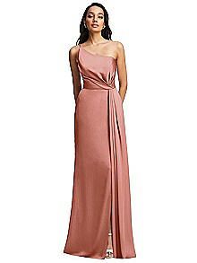 Peach Gown, Off Shoulder Bridesmaid Dress, Bridesmaid Dresses Satin, Crepe Maxi Dress, Evening Cocktail Party, Skirt Satin, Dessy Collection, Rose Bridesmaid Dresses, Bridesmaid Attire