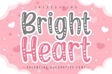 Festive Typography, Valentine Font, Decorative Fonts, Heart Font, Font Digital, Online Fonts, Christmas Monogram, Advertising Material, Cute Fonts