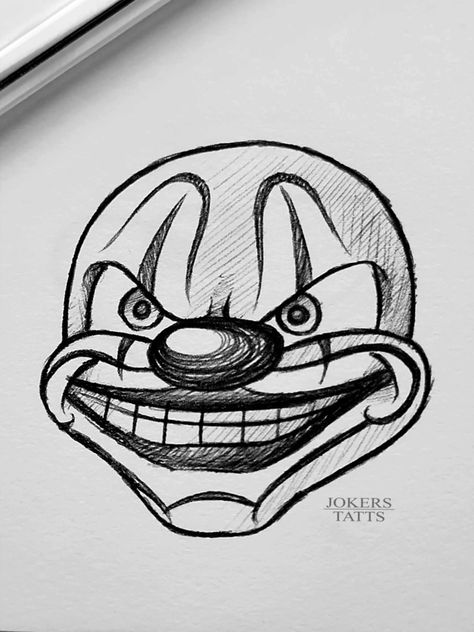 Easy Oldies Drawings, Graffiti Doodles Character, Mexican Clown Drawing, Easy Old School Drawings, Homies Characters Drawing, Sketch Ideas Cartoon, Easy Chicano Art, Clown Eyes Drawing, Clown Mask Drawing