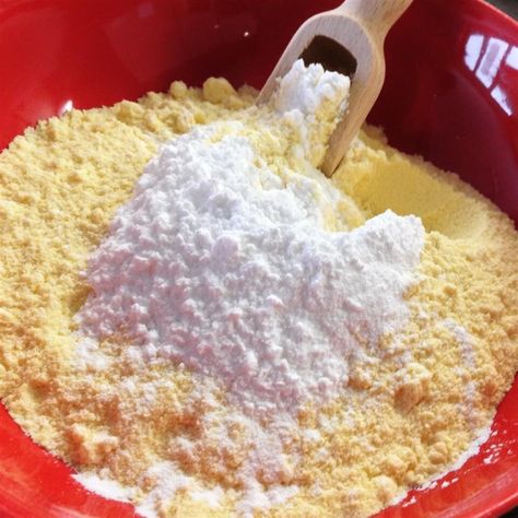 Self-Rising Cornmeal Recipe | Allrecipes Self Rising Cornmeal Recipe, Self Rising Cornmeal, The Spruce Eats, Cornmeal Recipes, Homemade Bisquick, Corndog Recipe, Corn Meal, The Spruce, Baking Substitutes