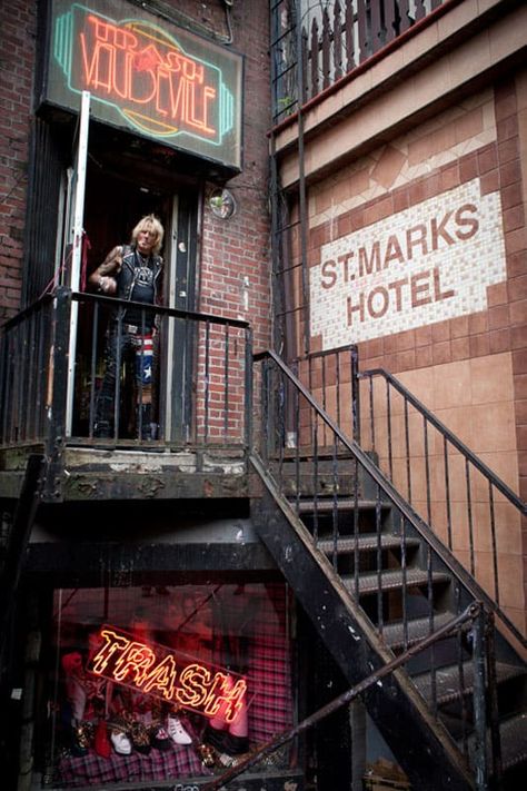 Jimmy Webb, Trash And Vaudeville, St Marks Place, East Village Nyc, Photography New York, New York Photography, New York Life, New York Aesthetic, Vintage New York