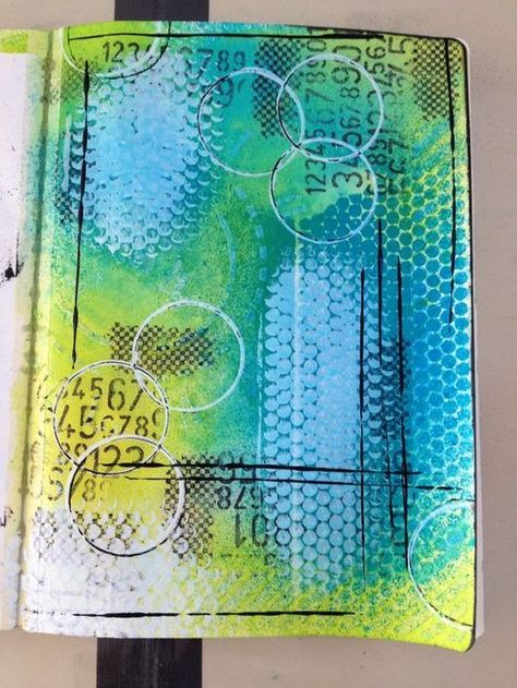 PaperArtsy Journal Background, Art Journal Backgrounds, Textiles Sketchbook, Gelli Plate Art, Gcse Art Sketchbook, A Level Art Sketchbook, Gelli Arts, Fashion Collage, Wallpaper Vintage