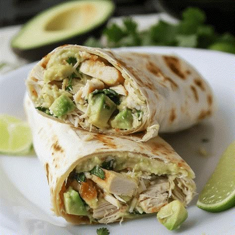 Looking for a quick, delicious meal that combines the rich flavors of Mexican cuisine with the creamy goodness of avocado? Try making Chicken Avocado Burritos! This recipe is perfect for ... Read more Chicken Wrap With Avocado, Avocado Meal Ideas, Avocado Chicken Wrap, Dinner With Avocado, Chicken Avocado Burrito, Chicken Avacado, Healthy Burrito, Avocado Burrito, Chicken Avocado Wrap