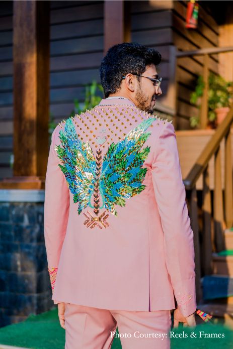 Quirky Suits For Men, Pastel Costume, Groom Trends, Unique Photoshoot, Rimple And Harpreet Narula, Pastel Outfits, Shantanu And Nikhil, Groom Dress Men, Sherwani Groom