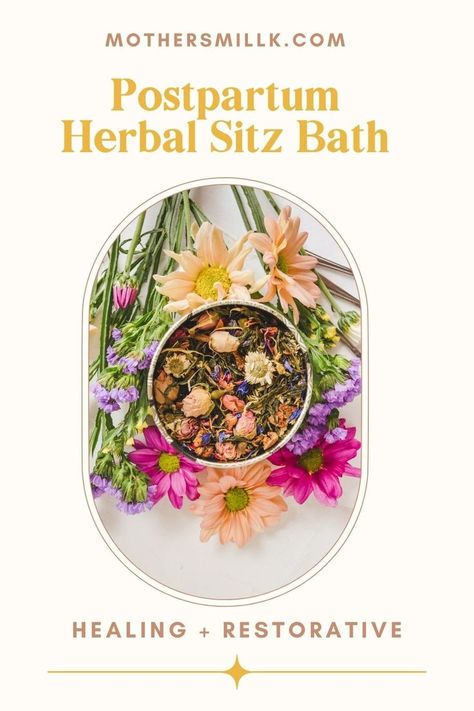 postpartum herbal sitz bath with restorative and healing herbs Sitz Bath Postpartum, Bath Tea Recipe, Diy Bath Soak, Bath Soak Recipe, Sitz Bath, Herbal Medicine Recipes, Body After Baby, Bath Recipes, Pregnancy Labor