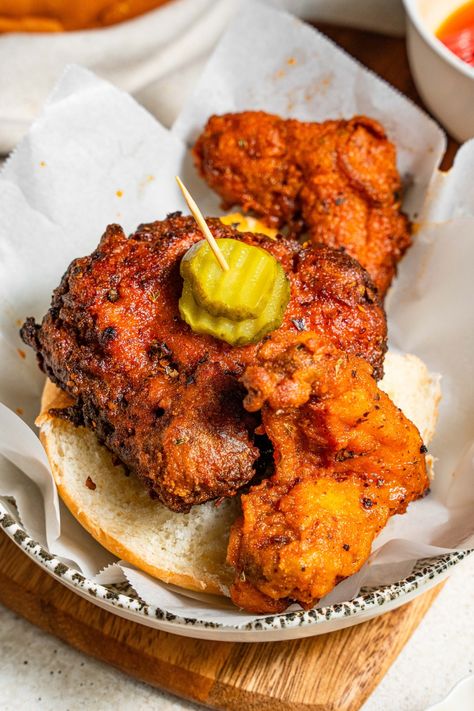 This recipe for Dave's Hot Chicken recipe is even better than the restaurant, to be honest. The pleasantly spicy chicken is so... Dave's Hot Chicken, Taco Casserole With Tortillas, Lamb Vindaloo, Salmon Casserole, Best Fried Chicken Recipe, Hot Chicken Recipe, Easy Biscuits, Undercooked Chicken, Spicy Fried Chicken