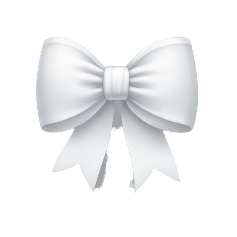 White Bow Emoji, Cute Apple Emojis, Ios Stickers, White Emoji, Bow Emoji, Emoji Aesthetic, Ios Emojis, Apple Emojis, Emoji Cat