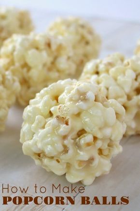 Popcorn Ball Recipe, Popcorn Balls Recipe Easy, Halloween Popcorn Balls, Sweet And Salty Popcorn, Popcorn Ball, Popcorn Balls Recipe, Easy Popcorn, How To Make Popcorn, Marshmallow Popcorn