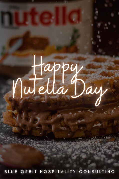 February 5th , 2021 World Nutella Day. Now go grab a jar and a sppon and enjoy! #foodholiday #nutella #yummy Restaurant Consulting, Nutella, Holiday Recipes, Restaurant, Blue, Instagram, Christmas Recipes