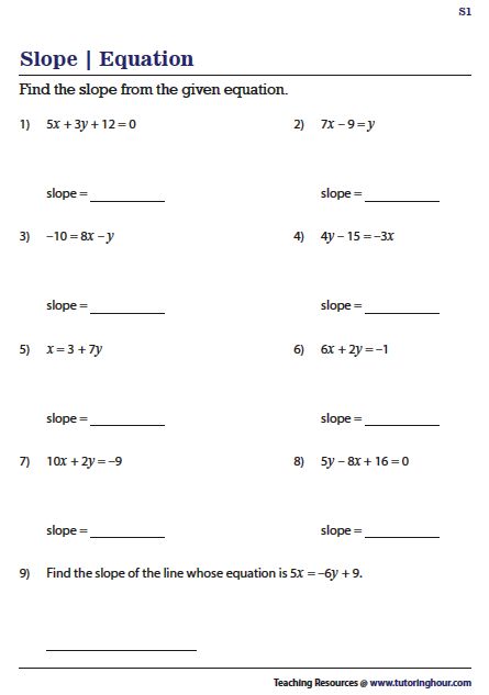 Slope Math, Finding Slope, 7th Grade Math Worksheets, Geometry Formulas, Learning Mathematics, Teaching Algebra, Algebra Worksheets, Math Tutorials, Pre Algebra