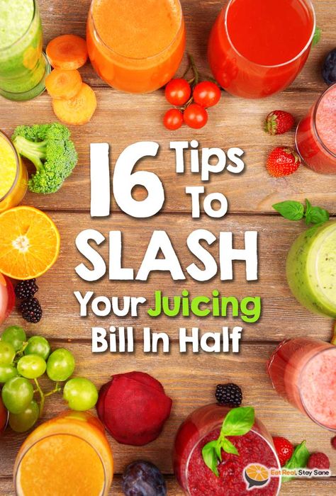 Juicing on a budget isn't as hard as it seems. Check out our top 16 tips to slash your juicing bill in half. Don't let the expense of juicing stop you from incorporating this amazing health benefit into your diet. Meals On A Budget, Veggie Juice, Lemon Diet, Detox Juice Recipes, Natural Detox Drinks, Juicing Benefits, Best Smoothie Recipes, Juice Diet, Diet Meals