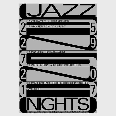 Jazz Band Poster, Jazz Graphic Design Poster, Jazz Festival Poster, Jazz Typography Poster, Newport Jazz Festival Poster, Poster Competition, Jazz Poster, Monochrome Design, Graphic Arts