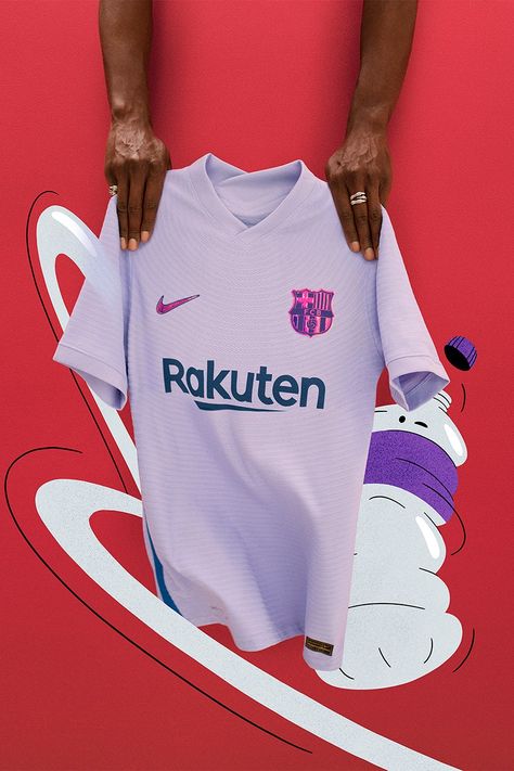 FC Barcelona 2021/22 Purple Away Kit by Nike | HYPEBEAST Barca Jersey, Basketball Kit, Barcelona Shirt, Barcelona Jerseys, Nike Web, World Cup Jerseys, Soccer Shop, Nike Football, Football Design