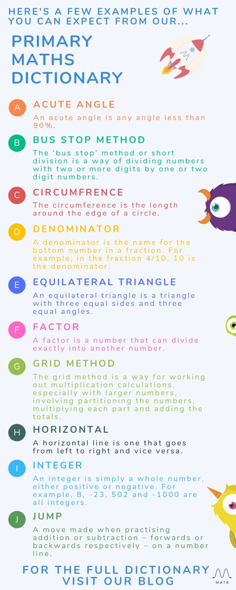 We have created Matr’s Primary Maths Dictionary For Kids and Parents. So that you no longer have to sift through the various definitions of maths terms that Google delivers, and instead be reassured that you are getting terminology and definitions that are aligned to the UK National Curriculum.  #primarymaths #mathsterms #dictionary #mathsdictionary #mathshelp #parentingtips #ks2 Math Terms And Definitions, Maths Definitions, Math Terminology, Math Terms, Math Examples, Ks2 Maths, Dictionary For Kids, Maths Display, Home Education Uk