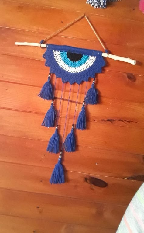 Crochet Wall Art, Crochet Wall Hanging, Crochet Dreamcatcher, Hippie Crochet, Crochet Wall Hangings, Hanging Design, Stylish Crochet, Crochet Mandala, Bag Designs