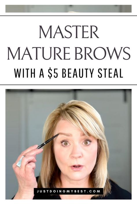 Are you looking for eyebrow makeup tips for women over 40? Discover the ultimate guide to flawless mature brows with our latest YouTube video! 👁️✨ Unveil the secrets to perfect eyebrows using the amazing $5 drugstore micro brow pencil. 🌟 Say goodbye to brow struggles and hello to your best brows yet! Follow me for more mature makeup tips and beauty on a budget hacks for mature women! #Eyebrows #BrowTutorial #FlawlessBrows #BeautySecrets #MicroBrowPencil Eyebrow Looks Natural, Brows For Older Women, Eye Brows Tutorials, Best Drugstore Eyebrow Pencil, Brow Makeup Tutorial, Regrow Eyebrows, Brow Hacks, How To Make Eyebrows, Best Eyebrow Pencils