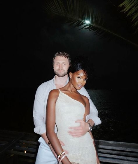 Interracial Couple Travel Aesthetic, Celebrity Romance Aesthetic, Black Wife White Husband, Mixed Couples Aesthetic, White Men And Black Women Couples, Wedding Bwwm, Interracial Couple Aesthetics, White And Black Couple, Wmbw Couples