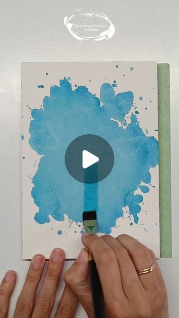 Watercolor tutorials and affordable art ❤️ on Instagram: "There is s full tutorial available on Patreon for this splashy painting! 🩵 . . Paper: Baohong coldpressed Paints: Grabie handpoured watercolor set Brushes: Silver Black Velvet & Grabie detail brushes . . #watercolorfun #watercolorlove #splatterpainting #watercolorsplatter #intuitivepainting #bluewatercolors #waterverf #watercolorturorial #aquarela" Watercolor Splatter Tutorial, Watercolor Splatter Art, Abstract Watercolor Art Tutorial, Watercolor And Ink Tutorial, Abstract Watercolor Tutorial, Abstract Watercolor Paintings Tutorials, Monochromatic Watercolor, Vivid Watercolor, Diy Paintings