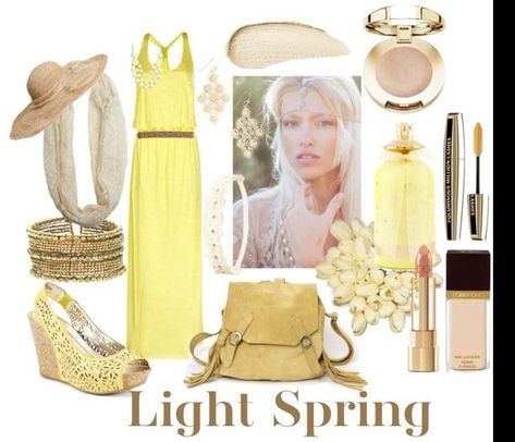 Light Spring Palette, Light Spring Color Palette, Polyvore Spring, Soft Autumn Color Palette, Light Spring Colors, Neutral Skin Tone, Clear Spring, Spring Palette, Spring Color Palette