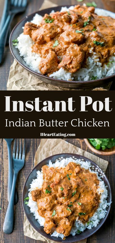 Chicken Instant Pot Recipe, Recipes Using Bacon, Copycat Dinner, Chicken And Sauce, Indian Butter Chicken Recipe, Instant Pot Indian, Butter Chicken Recipe Indian, Chicken Instant Pot, Restaurant Copycat